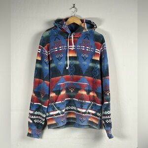 Polo Ralph Lauren Aztec Print Hoodie Size Large